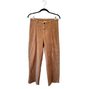 La Miel Women's Brown Corduroy Wide Leg Pants Size L